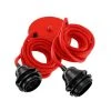 Hoopzi Suspensions Suspension 2 Fils électriques En Tissu Rouge 2,5m Douille Noire -Luminaires Ventes suspension 2 fils electriques en tissu rouge 2 5m douille noire