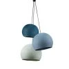 La Case De Cousin Paul Suspensions Suspension 3 Coupoles Bleu Canard-denim-azur -Luminaires Ventes suspension 3 coupoles bleu canard denim azur
