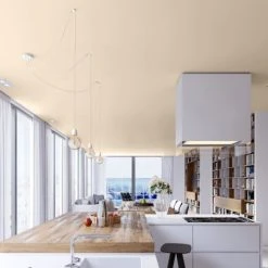 Hoopzi Suspensions Suspension 3 Fils électriques En Tissu Blanc 2,5m Douille Blanche -Luminaires Ventes suspension 3 fils electriques en tissu blanc 2 5m douille blanche 1