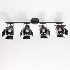 Maisons Du Monde Suspensions Suspension 4 Spots Orientables En Métal Noir -Luminaires Ventes suspension 4 spots orientables en metal noir 1000 6 5 146580 2