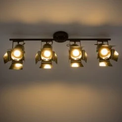 Maisons Du Monde Suspensions Suspension 4 Spots Orientables En Métal Noir -Luminaires Ventes suspension 4 spots orientables en metal noir 1000 6 5 146580 3