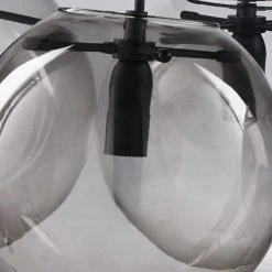 Maisons Du Monde Suspensions Suspension 5 Boules En Verre Et Verre Fumé -Luminaires Ventes suspension 5 boules en verre et verre fume 1000 16 16 165205 2