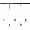 Maisons Du Monde Suspensions Suspension 5 Douilles En Métal Coloris Noir Et Laiton -Luminaires Ventes suspension 5 douilles en metal coloris noir et laiton 1000 9 38 165555 2