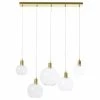 Maisons Du Monde Suspensions Suspension 5 Globes En Verre Et Métal Doré -Luminaires Ventes suspension 5 globes en verre et metal dore 1000 2 24 190674 1
