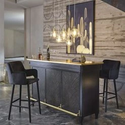 Maisons Du Monde Suspensions Suspension 5 Globes En Verre Et Métal Doré -Luminaires Ventes suspension 5 globes en verre et metal dore 1000 2 24 190674 2