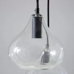 Maisons Du Monde Suspensions Suspension 5 Globes En Verre Et Métal Noir -Luminaires Ventes suspension 5 globes en verre et metal noir 1000 10 15 177422 2