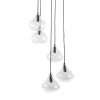 Maisons Du Monde Suspensions Suspension 5 Globes En Verre Et Métal Noir -Luminaires Ventes suspension 5 globes en verre et metal noir 1000 10 15 177422 6