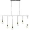 Kare Design Suspensions Suspension 6 Douilles En Acier Noir -Luminaires Ventes suspension 6 douilles en acier noir