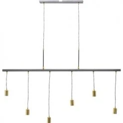 Kare Design Suspensions Suspension 6 Douilles En Acier Noir -Luminaires Ventes suspension 6 douilles en acier noir 2