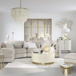 Maisons Du Monde Suspensions Suspension à Pampilles En Nacre Blanche Et Métal Doré Mat -Luminaires Ventes suspension a pampilles en nacre blanche et metal dore mat 1000 8 31 210689 3