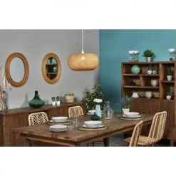 ATHM DESIGN Suspensions Suspension Abat Jour Bambou Beige -Luminaires Ventes suspension abat jour bambou beige 3