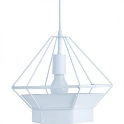 ATHM DESIGN Suspensions Suspension Abat Jour Métal Blanc -Luminaires Ventes suspension abat jour metal blanc 10