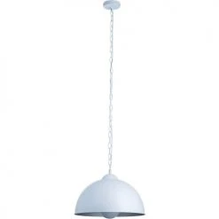 ATHM DESIGN Suspensions Suspension Abat Jour Métal Blanc