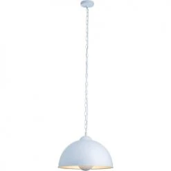 ATHM DESIGN Suspensions Suspension Abat Jour Métal Blanc -Luminaires Ventes suspension abat jour metal blanc 16