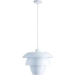 ATHM DESIGN Suspensions Suspension Abat Jour Métal Blanc -Luminaires Ventes suspension abat jour metal blanc 2