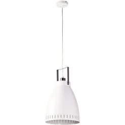 ATHM DESIGN Suspensions Suspension Abat Jour Métal Blanc
