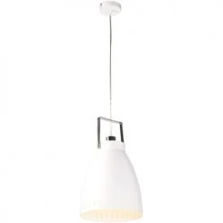 ATHM DESIGN Suspensions Suspension Abat Jour Métal Blanc -Luminaires Ventes suspension abat jour metal blanc 22