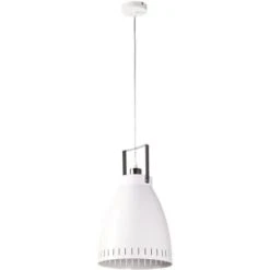 ATHM DESIGN Suspensions Suspension Abat Jour Métal Blanc -Luminaires Ventes suspension abat jour metal blanc 24