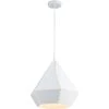ATHM DESIGN Suspensions Suspension Abat Jour Métal Blanc -Luminaires Ventes suspension abat jour metal blanc 32