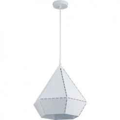 ATHM DESIGN Suspensions Suspension Abat Jour Métal Blanc -Luminaires Ventes suspension abat jour metal blanc 34