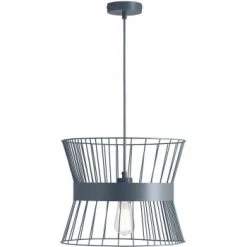 ATHM DESIGN Suspensions Suspension Abat Jour Métal Gris -Luminaires Ventes suspension abat jour metal gris 8