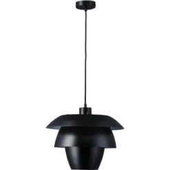 ATHM DESIGN Suspensions Suspension Abat Jour Métal Gris -Luminaires Ventes suspension abat jour metal noir 9