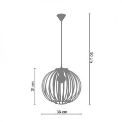 Tosel Suspensions Suspension Acier Marron -Luminaires Ventes suspension acier marron 2