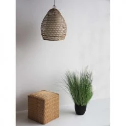 HYDILE Suspensions Suspension Bambou Avec Abat-jour Blanc -Luminaires Ventes suspension bambou avec abat jour blanc 1