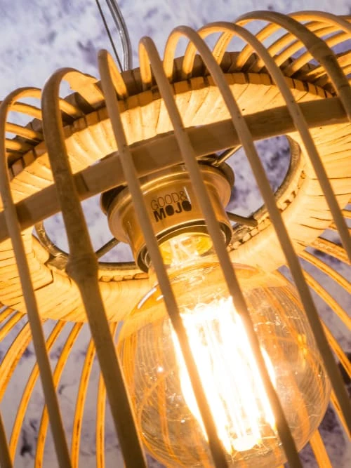 Good & Mojo Suspensions Suspension Bambou Naturel D40cm 7 Good & Mojo Suspensions Suspension Bambou Naturel D40cm – Image 5