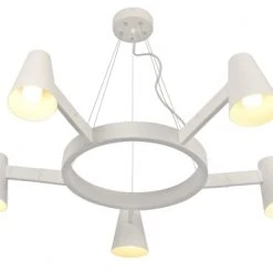 It's About Romi Lustres Suspension Blanche 5 Lampes -Luminaires Ventes suspension blanche 5 lampes 5