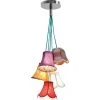 Kare Design Suspensions Suspension Bohème 5 Abat-jours En Tissu -Luminaires Ventes suspension boheme 5 abat jours en tissu