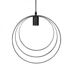 Maisons Du Monde Suspensions Suspension Cercles De Métal Noir H35