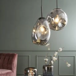 Present Time Suspensions Suspension Chrome Miroir H33cm -Luminaires Ventes suspension chrome miroir h33cm 2