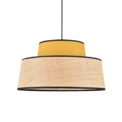 Corep Suspensions Suspension Coton Et Raphia D38cm -Luminaires Ventes suspension coton et raphia d38cm 3