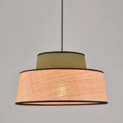 Corep Suspensions Suspension Coton Et Raphia D38cm -Luminaires Ventes suspension coton et raphia d38cm 8