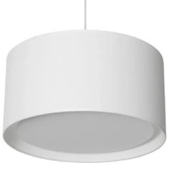 Metropolight Suspensions Suspension Cylindre Avec Diffuseur Textile Gris D39cm -Luminaires Ventes suspension cylindre avec diffuseur textile blanc d39cm