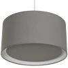 Metropolight Suspensions Suspension Cylindre Avec Diffuseur Textile Gris D39cm 2 Metropolight Suspensions Suspension Cylindre Avec Diffuseur Textile Gris D39cm -Luminaires Ventes suspension cylindre avec diffuseur textile gris d39cm