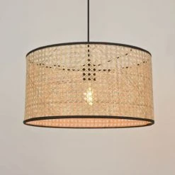 Corep Suspensions Suspension Cylindre Cannage D38cm -Luminaires Ventes suspension cylindre cannage d38cm 1