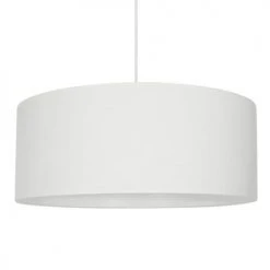 Metropolight Suspensions Suspension Cylindre Textile Blanc D48cm