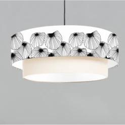 Abat-jours Suspensions Suspension Double Coquillage T 65 X H 30 -Luminaires Ventes suspension double coquillage t 65 x h 30 2