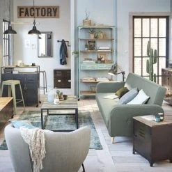 Maisons Du Monde Suspensions Suspension Double En Métal Noir Et Manguier -Luminaires Ventes suspension double en metal noir et manguier 1000 6 18 177384 9