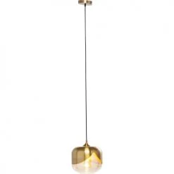 Kare Design Suspensions Suspension En Acier Doré Et Verre -Luminaires Ventes suspension en acier dore et verre 3