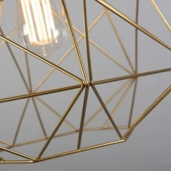 QAZQA Suspensions Suspension En Acier Doré/laiton -Luminaires Ventes suspension en acier dore laiton 15