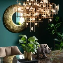 Kare Design Suspensions Suspension En Acier Et Pierres -Luminaires Ventes suspension en acier et pierres 4