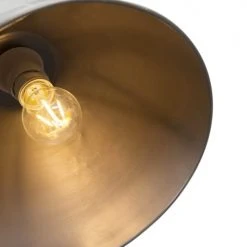 QAZQA Suspensions Suspension En Acier Gris -Luminaires Ventes suspension en acier gris 4