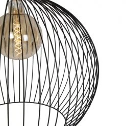 QAZQA Suspensions Suspension En Acier Noir -Luminaires Ventes suspension en acier noir 11