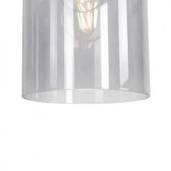 QAZQA Suspensions Suspension En Acier Noir -Luminaires Ventes suspension en acier noir 13