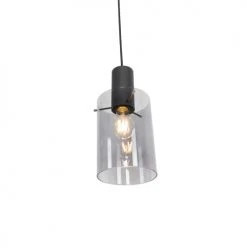 QAZQA Suspensions Suspension En Acier Noir -Luminaires Ventes suspension en acier noir 14