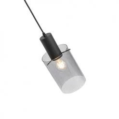 QAZQA Suspensions Suspension En Acier Noir -Luminaires Ventes suspension en acier noir 15