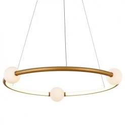 Laurie Lumière Suspensions Suspension En Aluminium Dore